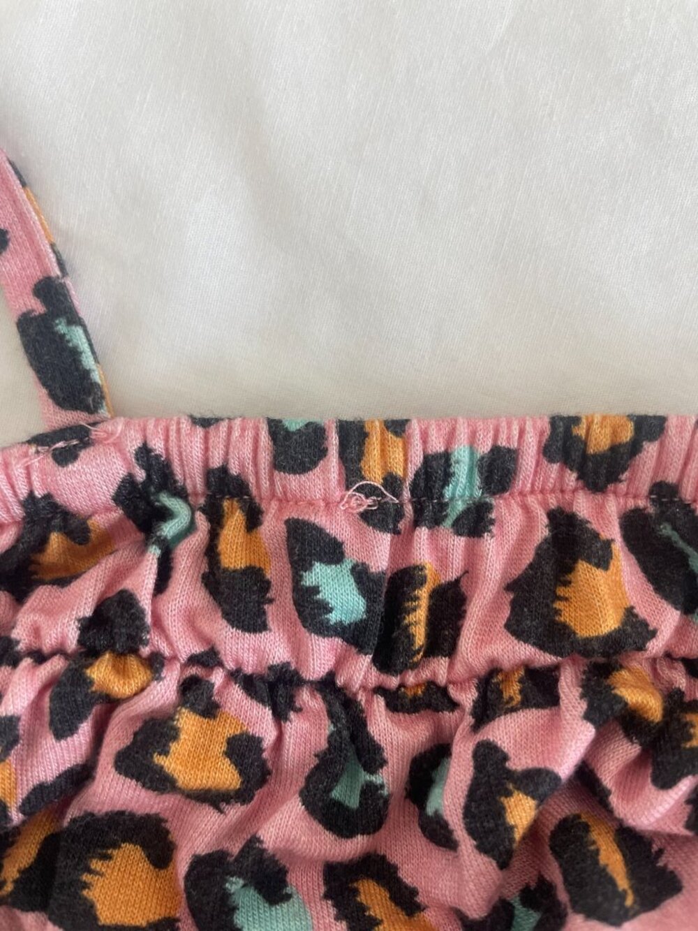 Posh Peanut Roxy Leopard Ruffle Romper 12-18M (VGUC) - Picture 7 of 7